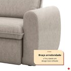 Sofá Retrátil E Reclinável 270cm Cúbica Pietro Bege