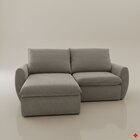 Sofá Retrátil E Reclinável 270cm Cúbica Pietro Cinza