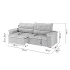 Sofá Retrátil E Reclinável 270cm Cupuaçu Cabecasa Madeiraorig