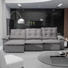 Sofá Retrátil E Reclinável 290 Cm Porto Belo Grafite