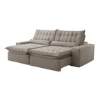 Sofá Retrátil E Reclinável 290cm Domínio Cinza