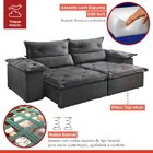 Sofá Retrátil E Reclinável 290cm M102 Cinza Escuro