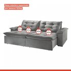 Sofá Retrátil E Reclinável 290cm M128 Martins Estofados Cinza