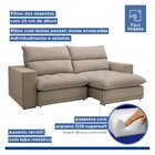 Sofá Retrátil E Reclinável 290cm Martinho Boucle Bege