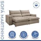 Sofá Retrátil E Reclinável 290cm Martinho Boucle Bege