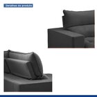 Sofá Retrátil E Reclinável 290cm Martinho Boucle Cinza