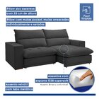 Sofá Retrátil E Reclinável 290cm Martinho Boucle Cinza