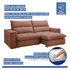 Sofá Retrátil E Reclinável 290cm Martinho Veludo Rose