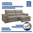 Sofá Retrátil E Reclinável 290cm Martinho Veludo Yescasa Bege