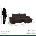 Sofá Retrátil E Reclinável 290cm Martinho Veludo Yescasa Marr