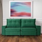 Sofá Retrátil E Reclinável 290cm Versalhes Living Verde