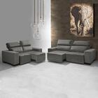 Sofa Retratil E Reclinavel 2 E 3 Lugares Viena Chumbo A88