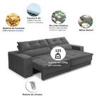Sofá Retrátil E Reclinável 2 Lugares 1,50m Com Molas Emily Su