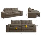 Sofá Retrátil E Reclinável 2 Lugares 1,50m Com Molas Mirela S