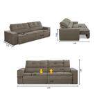 Sofá Retrátil E Reclinável 2 Lugares 1,50m Com Molas Stella S