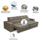 Sofá Retrátil E Reclinável 2 Lugares 1,70m Com Molas Emily Su