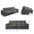 Sofá Retrátil E Reclinável 2 Lugares 1,70m Com Molas Emily Su