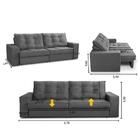 Sofá Retrátil E Reclinável 2 Lugares 1,70m Com Molas Giovana