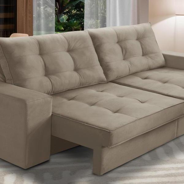 Sofá Retrátil E Reclinável 2 Lugares 1,70m Com Molas Madrid S