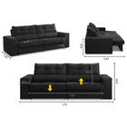 Sofá Retrátil E Reclinável 2 Lugares 1,70m Com Molas Milão Su