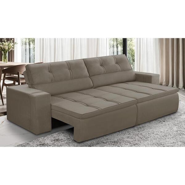 Sofá Retrátil E Reclinável 2 Lugares 1,70m Com Molas Stella S