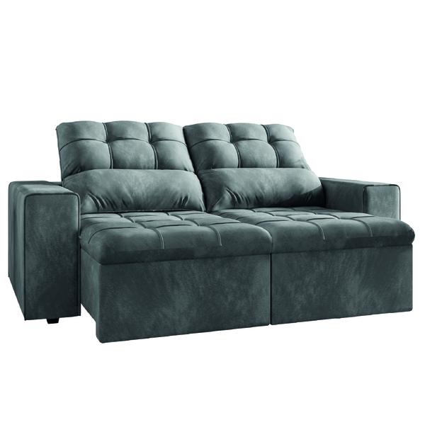 Sofá Retrátil E Reclinável 2 Lugares 1,80m Veludo Malibu Selm