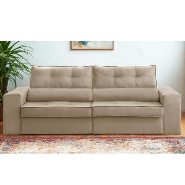 Sofá Retrátil E Reclinável 2 Lugares 1,90m Com Molas Milão Su