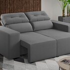 Sofá Retrátil E Reclinável 2 Lugares 150cm Em Veludo Fresh Vi