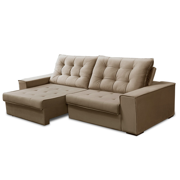 Sofá Retrátil E Reclinável 2 Lugares 170cm Alice Tecido Velud