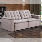 Sofá Retrátil E Reclinável 2 Lugares 180cm Palermo  Veludo Pa