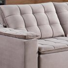 Sofá Retrátil E Reclinável 2 Lugares 180cm Palermo  Veludo Pa