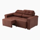 Sofá Retrátil E Reclinável 2 Lugares 190cm Smart Marrom