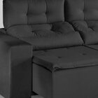Sofá Retrátil E Reclinável 2 Lugares 194cm Libra Cinza