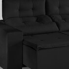 Sofá Retrátil E Reclinável 2 Lugares 194cm Libra Preto