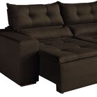 Sofá Retrátil E Reclinável 2 Lugares 196cm Firenze  Marrom