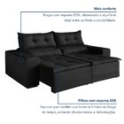 Sofá Retrátil E Reclinável 2 Lugares 196cm Firenze  Preto