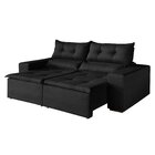 Sofá Retrátil E Reclinável 2 Lugares 196cm Firenze  Preto