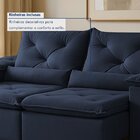 Sofá Retrátil E Reclinável 2 Lugares 196cm Londres Azul