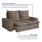 Sofá Retrátil E Reclinável 2 Lugares 196cm Veneza Bege