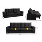 Sofá Retrátil E Reclinável 2 Lugares 2,10m Com Molas Giovana