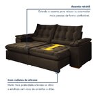 Sofá Retrátil E Reclinável 2 Lugares 200cm Dubai Marrom