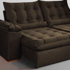 Sofá Retrátil E Reclinável 2 Lugares 200cm Dubai Marrom