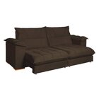 Sofá Retrátil E Reclinável 2 Lugares 200cm Italia Marrom