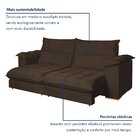Sofá Retrátil E Reclinável 2 Lugares 200cm Italia Marrom