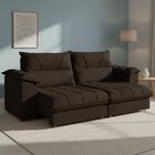 Sofá Retrátil E Reclinável 2 Lugares 200cm Italia Marrom