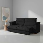 Sofá Retrátil E Reclinável 2 Lugares 200cm Italia Preto
