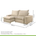 Sofá Retrátil E Reclinável 2 Lugares 200cm Molas Ensacadas Ur