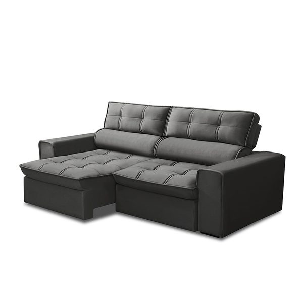 Sofá Retrátil E Reclinável 2 Lugares 200cm Welton Veludo Graf