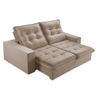 Sofá Retrátil E Reclinável 2 Lugares 210cm Pés Em Madeira Mac