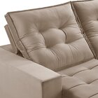 Sofá Retrátil E Reclinável 2 Lugares 210cm Pés Em Madeira Mac